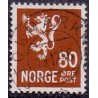 Norge 1946. 80 Øre brun. Luksus stemplet AFA 336