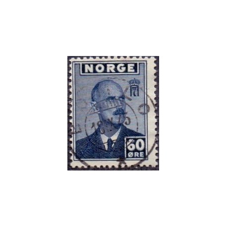 Norge 1945. 60 Øre mørkblå. pragt stemplet AFA 317