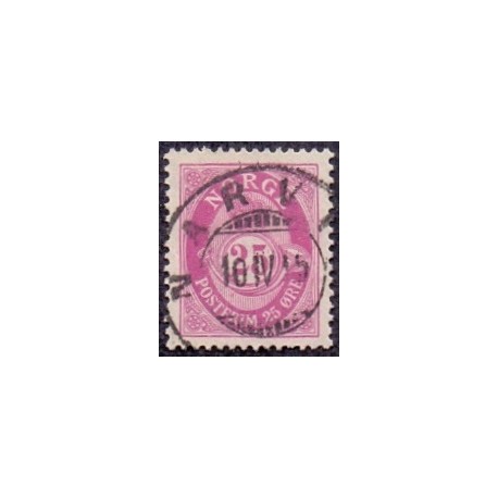 Norge 1910. 10 Øre lilla, pragtstemplet AFA 82
