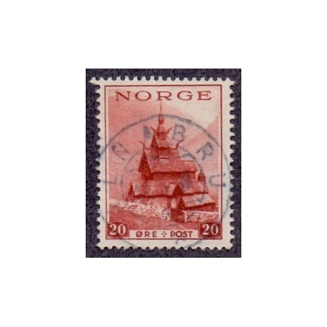 Norge 1939. 20 Øre, rødbrun. Luksus stemplet. AFA 202