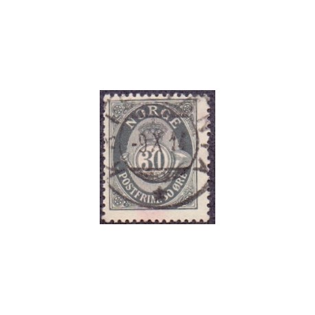 Norge 1910. 30 Øre, grå. pragt stemplet. AFA 83