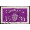 Norge Tjenste. 1933 35 Øre,  rødviolet. LUKSUSSTEMPLET AFA 17
