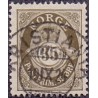 Norge 1917. 35 Øre, brunoliven. Prage stemplet. AFA 94