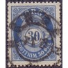 Norge 1927. 30 Øre, blå. Pragtstemplet. AFA 126