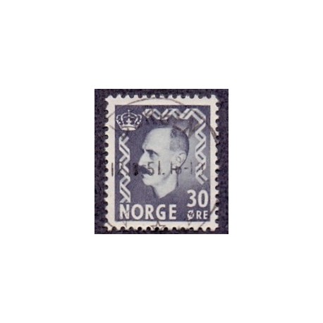 Norge 1950. 30 Øre. grå. Luksusstemplet. AFA 374