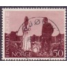 Norge 1963. 50 Øre. rødbrun. LUKSUS/pragtstemplet. AFA 524