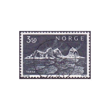 Norge 1969. 3,50 kr. mørkblå. LUKSUS/pragtstemplet. AFA 600