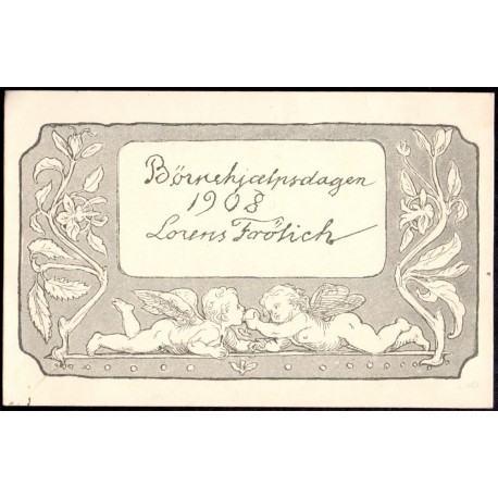 1908. Børnehjælpedagen, ubrugt (Chr. Cato)