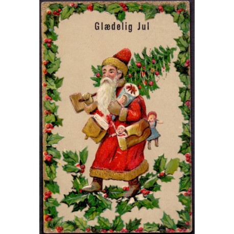 Julemanden, brugt med julemærke 1915