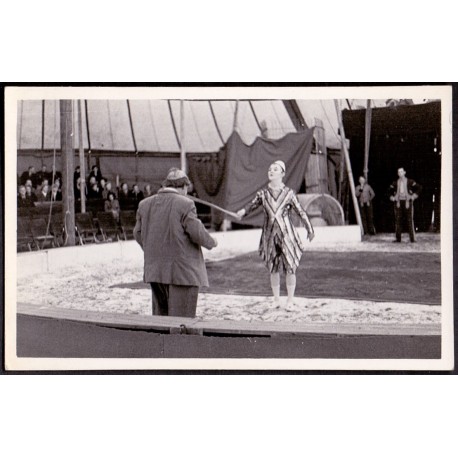 Norge Cirkus. 1939, Fotokort, med Pless & Charlie i Manegen, ubrugt 