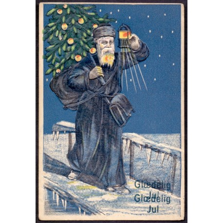 Glædelig jul, ubrugt med dobbelt tryk "Glædelig jul"