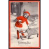 Glædelig jul, brugt med julemærke 1911 (Stenders)