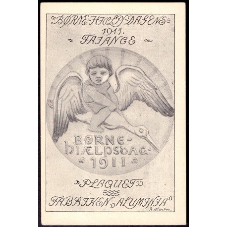 1911. Børnehjælpedagen, ubrugt (Chr. Cato)
