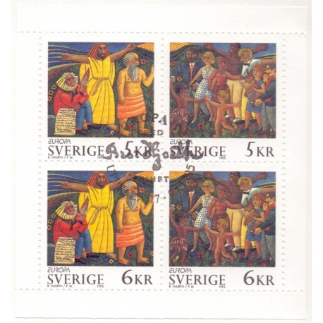 Sverige 1995. CEPT, AFA 1804-07, postfrisk stemplet  hæfte