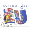 Sverige 1995. Svensk medlemskab af EU, AFA 1810, postfrisk stemplet  hæfte