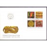 Sverige 1995. Fortidens skatte, AFA 1837-40, postfrisk stemplet  hæfte FDC