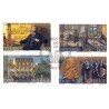 Sverige 1995. Alfred Nobel, AFA 1841-44, postfrisk stemplet  hæfte FDC