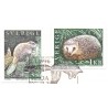 Sverige 1996. Vilde dyr. AFA 1853-57, postfrisk stemplet  hæfte FDC