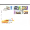 Sverige 1996. Sommermotiver. AFA 1873-77, postfrisk stemplet  hæfte FDC