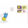 Sverige 1996. Brevhilsner. AFA 1882-85, postfrisk stemplet  hæfte FDC