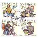 Sverige 1996. Fire  generationer. AFA 1893-96 postfrisk stemplet  hæfte FDC