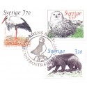 Sverige 1997. Nordiske dyr 1. AFA 1912-14 postfrisk stemplet  hæfte FDC
