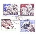 Sverige 1997. Nordiske dyr 2. AFA 1916-19 postfrisk stemplet  hæfte FDC