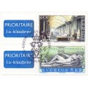 Sverige 1997. Gustav III antikmuseum. AFA nr. 1945-6 postfrisk stemplet  hæfte FDC