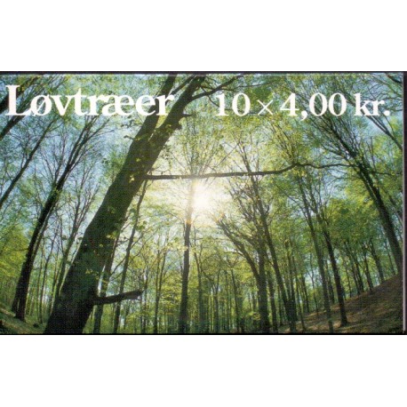 Danmark frimærkehæfte 1999. Løvtræer AFA S99