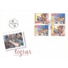 Sverige 1998. Tigre. AFA nr. 1960-61 postfrisk stemplet  hæfte FDC parstykkke