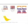 Sverige 1998. Håndarbejde. AFA nr. 1974-7 postfrisk stemplet  hæfte FDC parstykkke