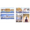 Sverige 1998. Syockholm. AFA nr. 1978-83 postfrisk stemplet  hæfte FDC parstykkke