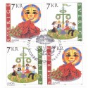 Sverige 1998. CEPT. AFA nr. 1986-7 postfrisk stemplet  hæfte FDC parstykkke