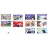 Sverige 1998. 1900-tallet I. AFA nr. 2000-2009 postfrisk stemplet  hæfte FDC parstykkke