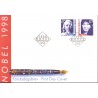 Sverige 1998. Nobel-prisen 1998. AFA nr. 2010-11 postfrisk stemplet  hæfte FDC parstykkke