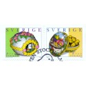 Sverige 1999. Påskefrimærker. AFA nr. 2023-4 postfrisk stemplet  hæfte FDC parstykkke