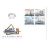 Sverige 1999. Maritim Arv. Skibe. AFA nr. 2036-9 postfrisk stemplet  hæfte FDC parstykkke