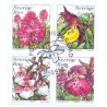 Sverige 1999. Orkidéer. AFA nr. 2042-45 postfrisk stemplet  hæfte FDC parstykkke