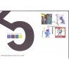 Sverige 1999. Cykler. AFA nr. 2046-49 postfrisk stemplet  hæfte FDC parstykkke