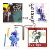 Sverige 1999. Cykler. AFA nr. 2046-49 postfrisk stemplet  hæfte FDC parstykkke