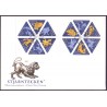 Sverige 1999. Stjernetegn. AFA nr. 2053-64 postfrisk stemplet  hæfte FDC parstykkke