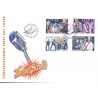 Sverige 1999. Danseorkestre. AFA nr. 2071-74 postfrisk stemplet  hæfte FDC parstykkke