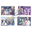 Sverige 1999. Danseorkestre. AFA nr. 2071-74 postfrisk stemplet  hæfte FDC parstykkke