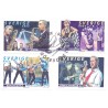 Sverige 1999. Danseorkestre. AFA nr. 2071-74 postfrisk stemplet  hæfte FDC parstykkke