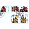 Sverige 1999. Julefrimærker. AFA nr. 2075-9 postfrisk stemplet  hæfte FDC parstykkke