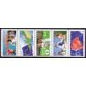 Sverige 2000. 1900-tallet, III. AFA 2094-2103 postfrisk stemplet  hæfte FDC parstykkke