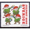 Sverige 2000. Julefrimærker I. AFA 2130-34, postfrisk parstykke stemplet  hæfte FDC parstykkke