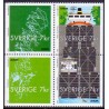 Sverige 2001. Europamærke / CEPT. AFA 2156-9, postfrisk sammentryk stemplet  hæfte FDC parstykkke