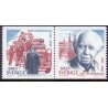 Sverige 2001. Ivar Lo-Johansen AFA nr. 2169-70, postfriske parstykker stemplet  hæfte FDC parstykkke