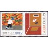 Sverige 2001. Frimærkets dag. AFA 2184-85, postfrisk stemplet  hæfte FDC parstykkke